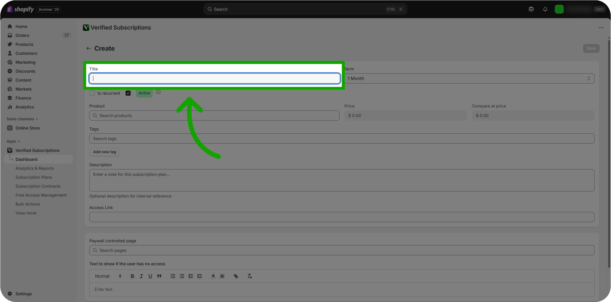 creating your first subscription 05