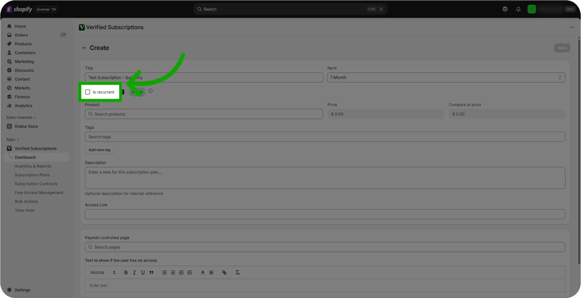 creating your first subscription 06
