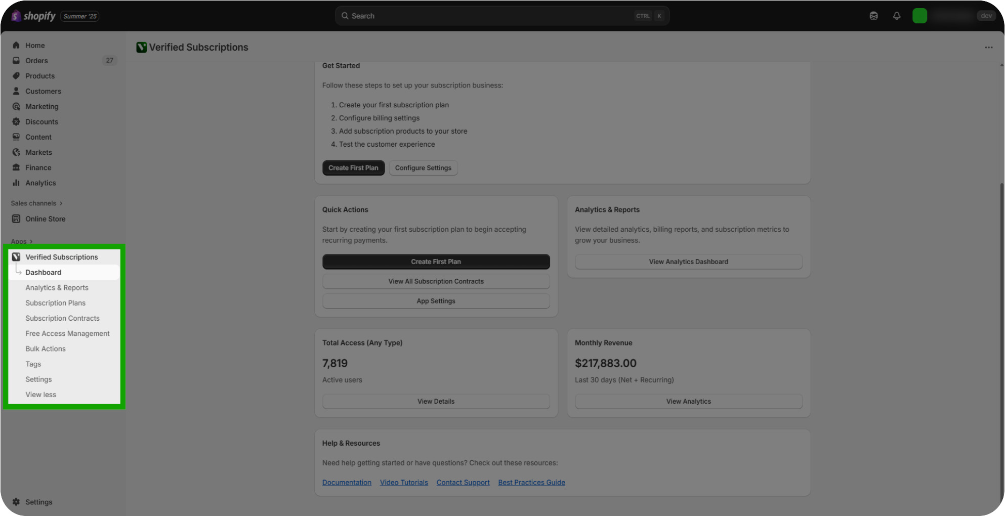 getting started with verified subscriptions 09