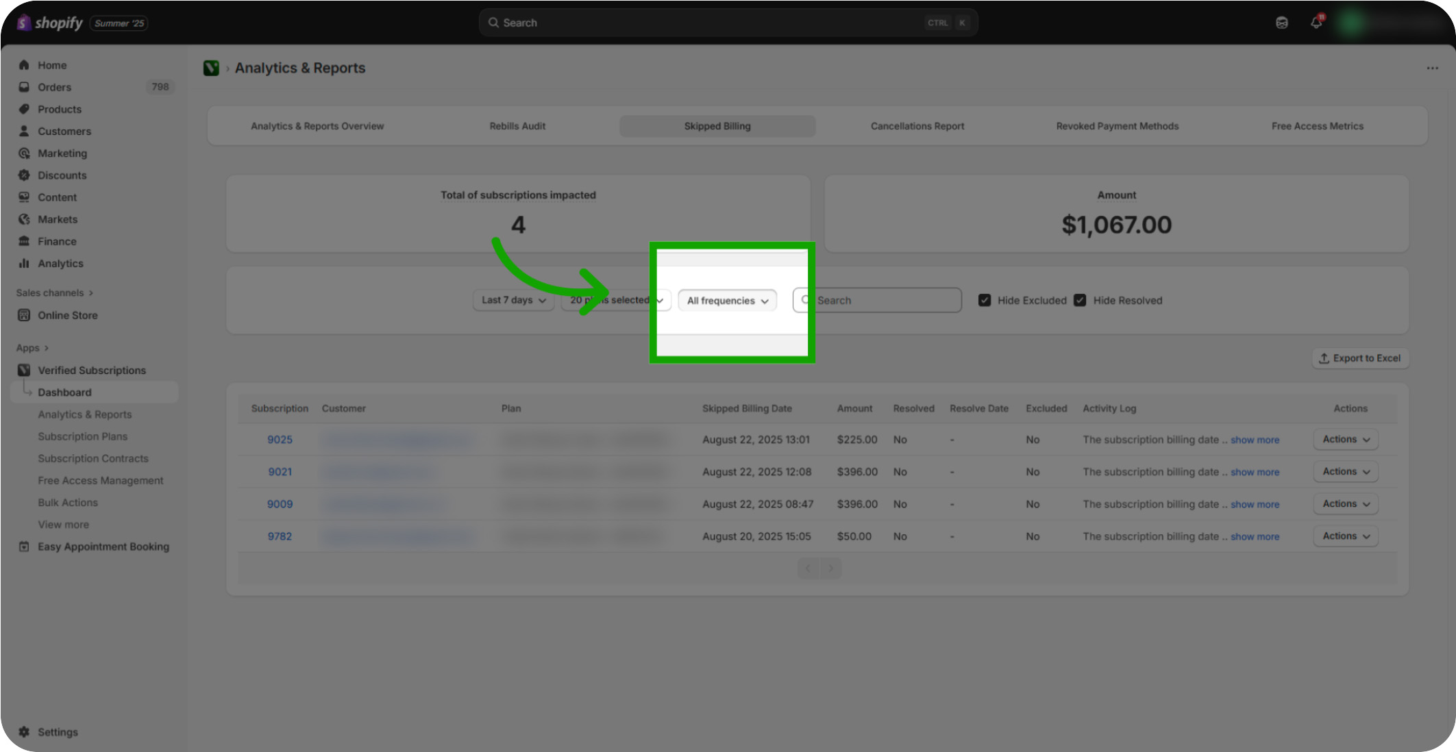 how to manage your skipped billing 10