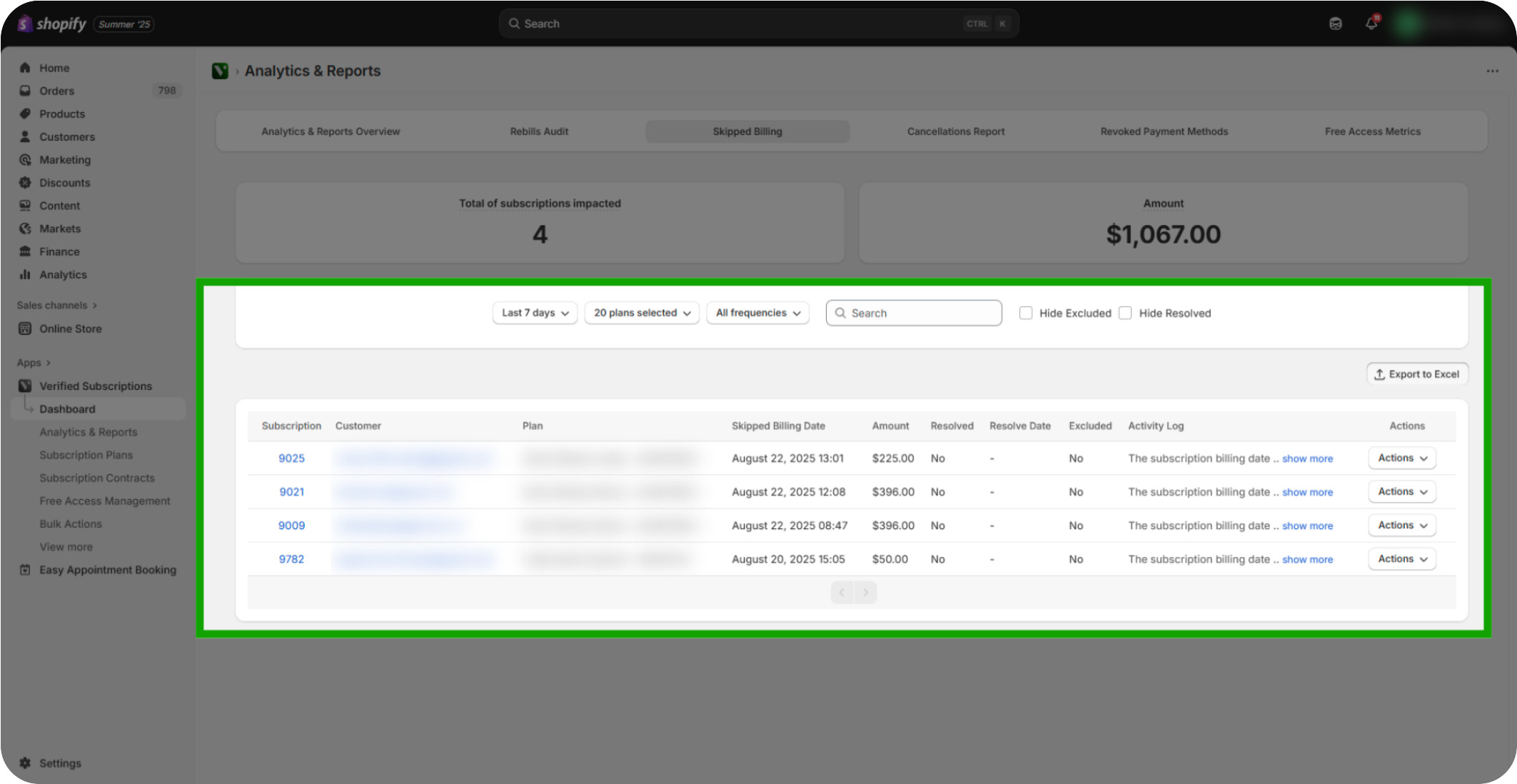 how to manage your skipped billing 13