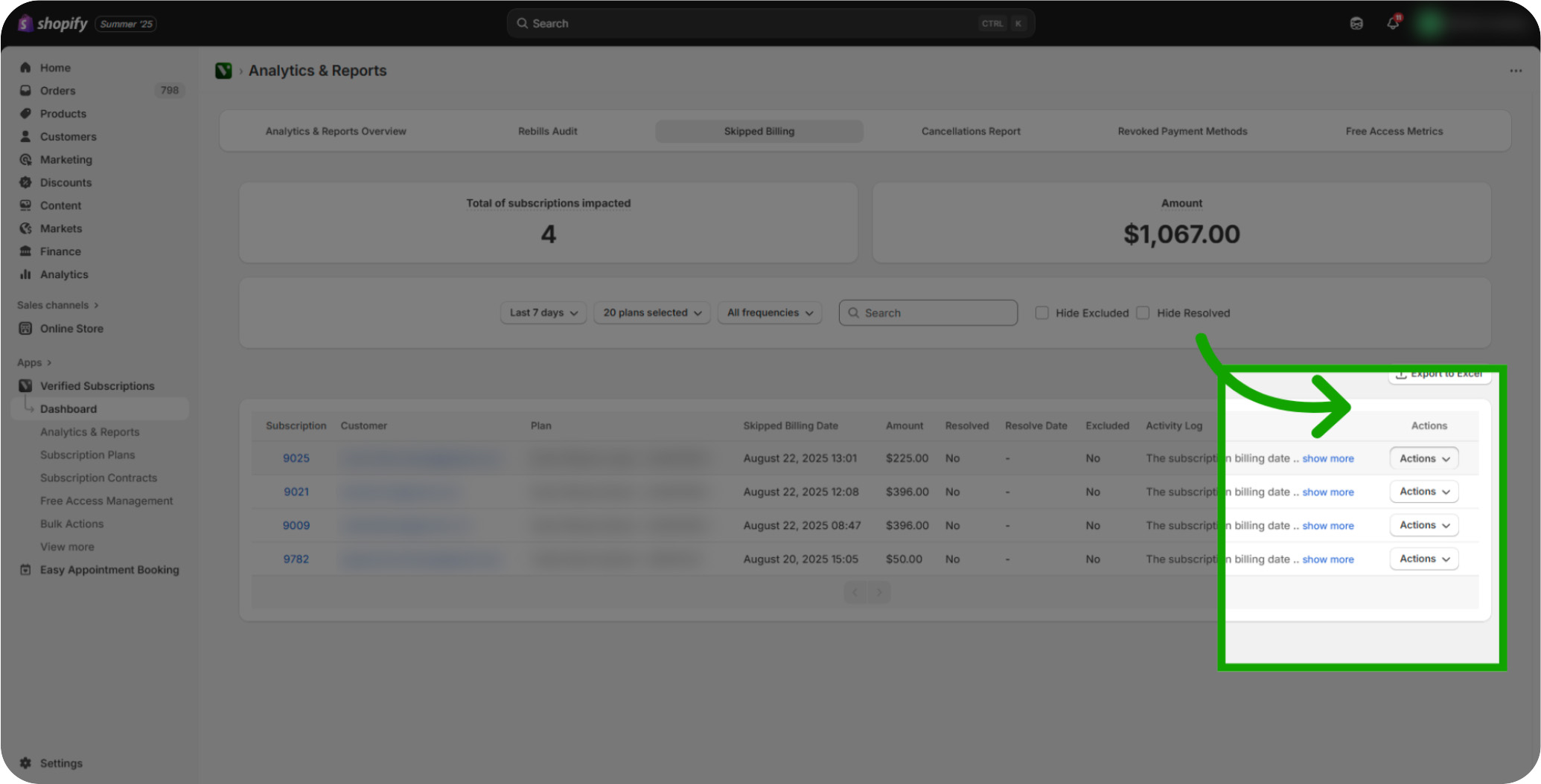 how to manage your skipped billing 14