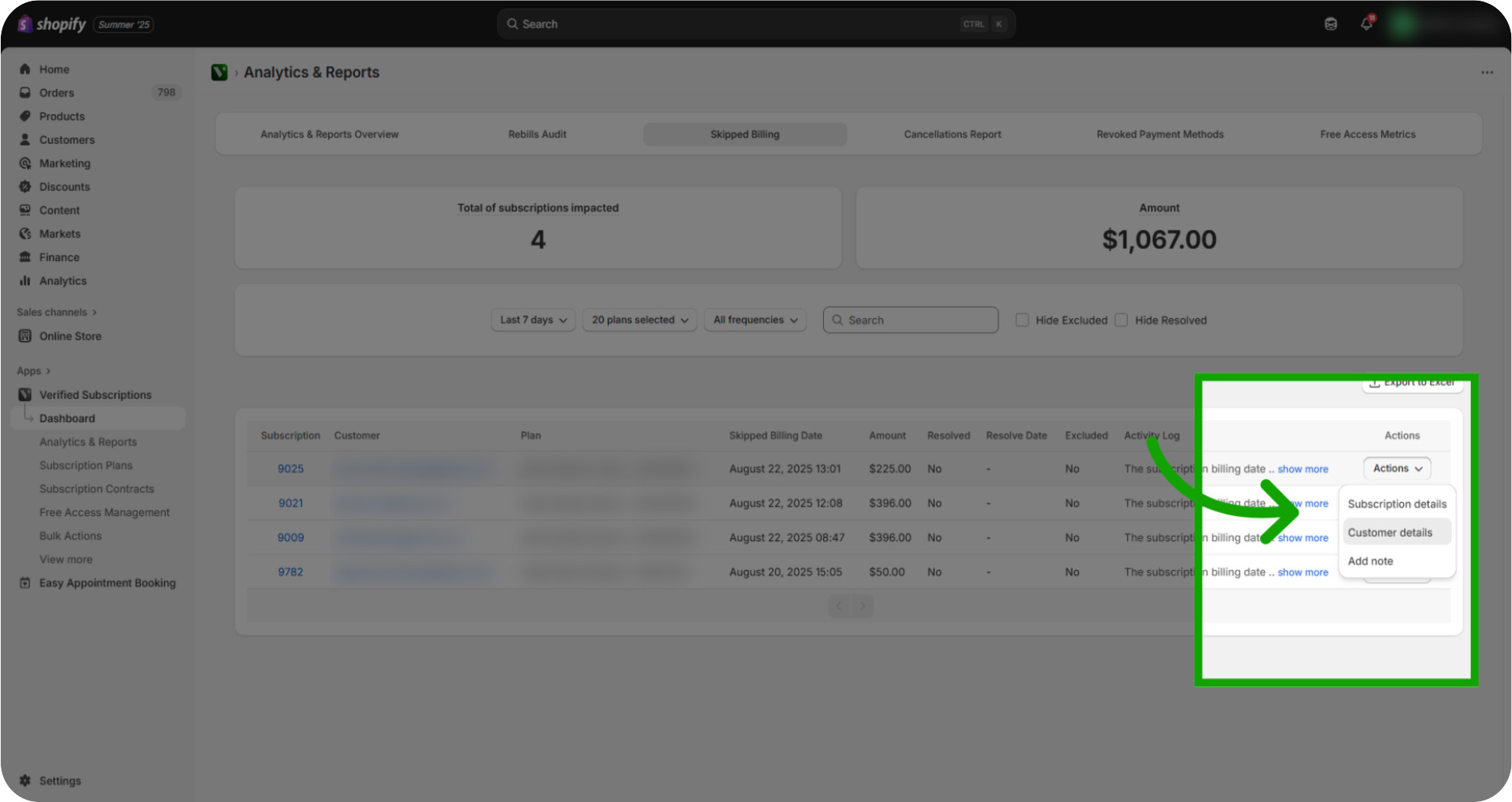 how to manage your skipped billing 16