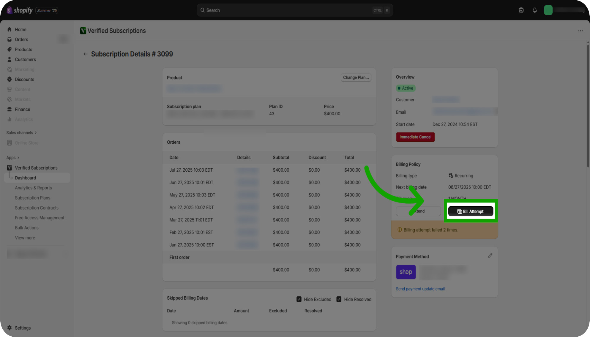 how to manually rebill subscription contracts 10