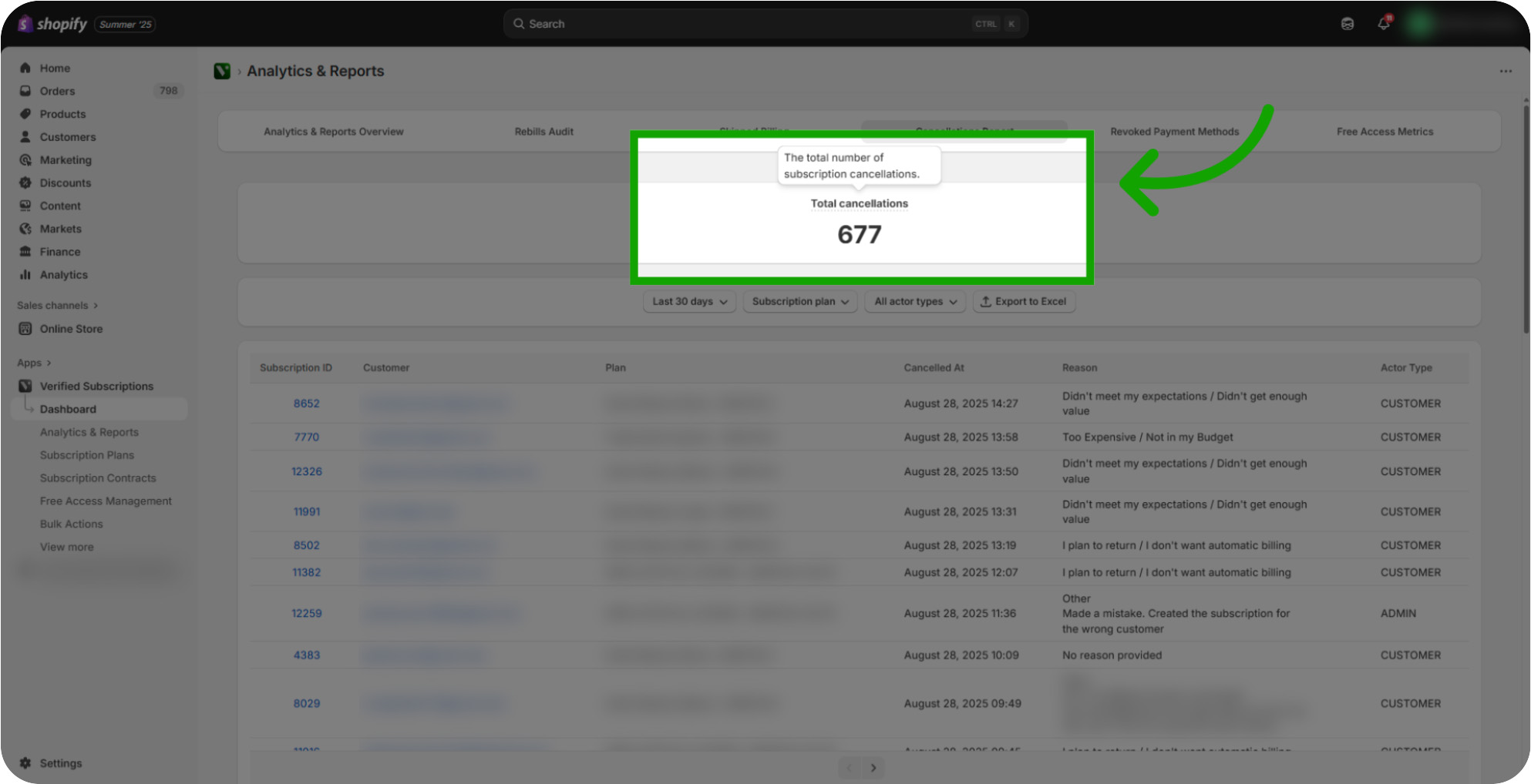 how to view cancellation report 04