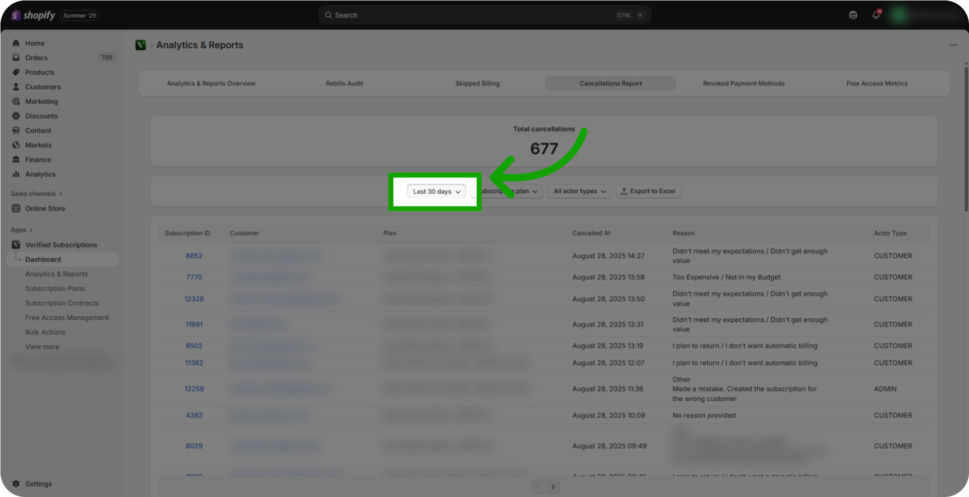 how to view cancellation report 05