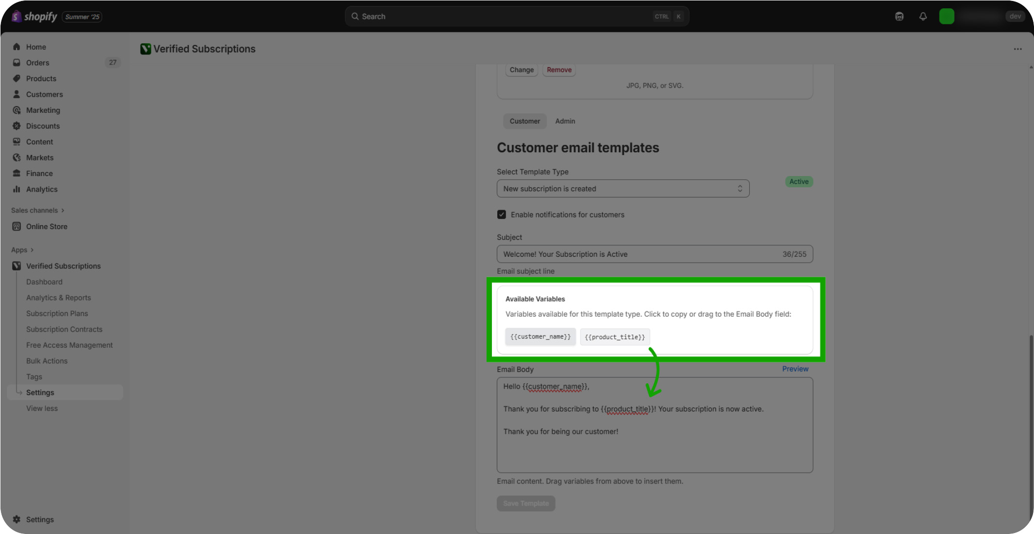 managing automated emails for subscription plans 09