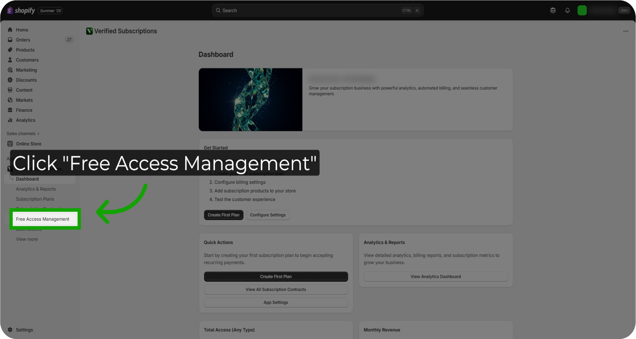 managing free access 02
